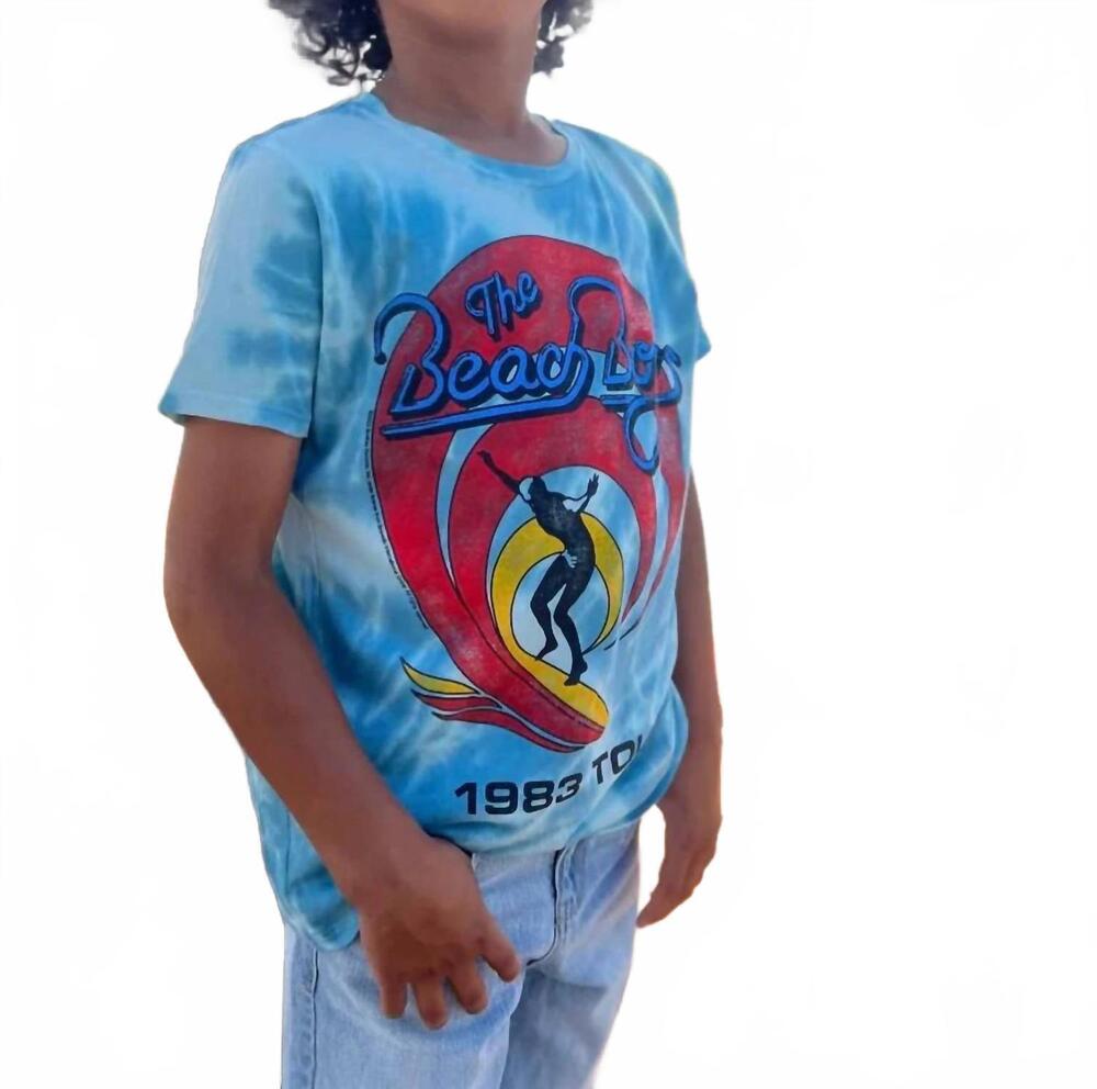 NEW ROWDY SPROUT beach boys short sleeve tee in blue